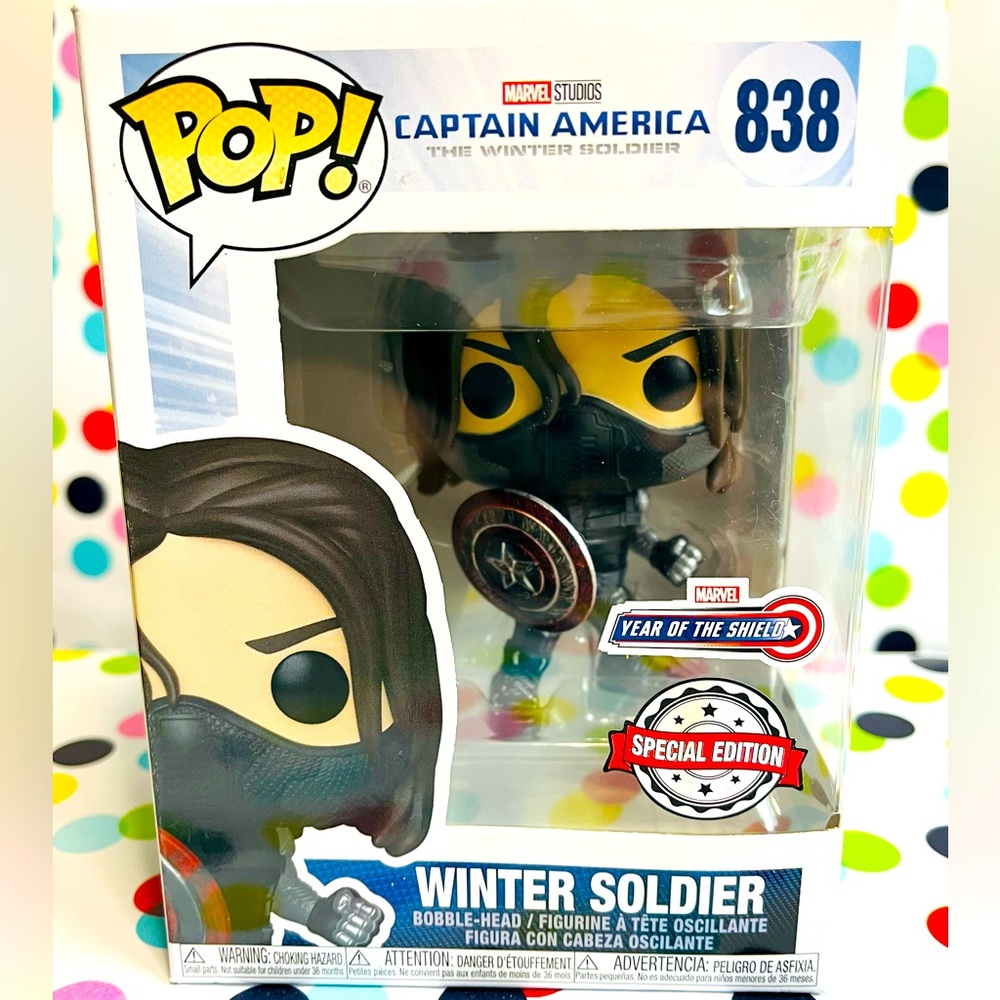 Funko Pop! The Winter Soldier #838 Year of the Shield- Special Edition sticker